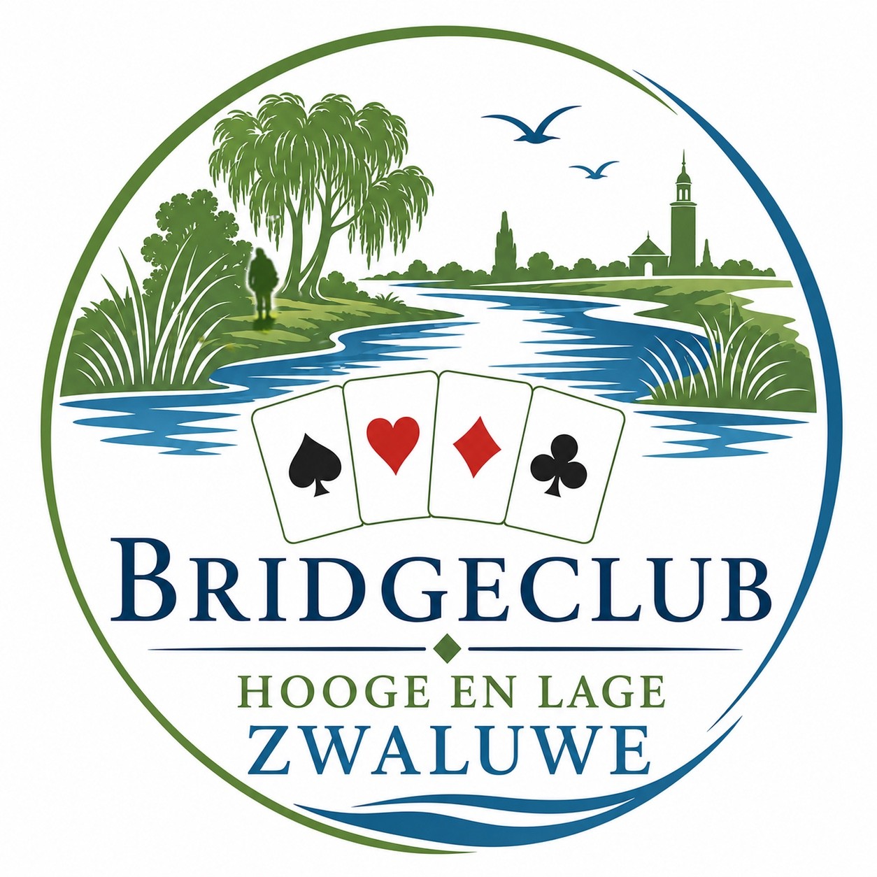 Nieuw logo Bridgeclub Hooge en Lage Zwaluwe